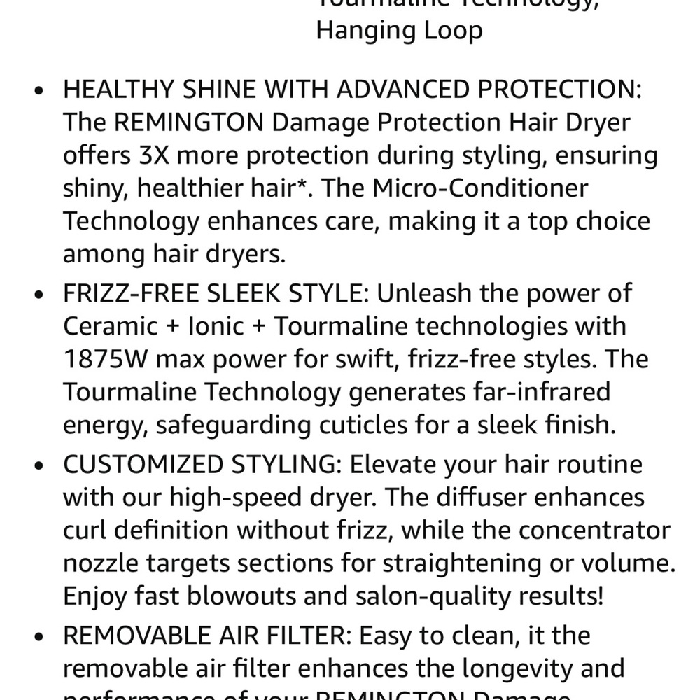 Remington Damage Protection Hair Dryer